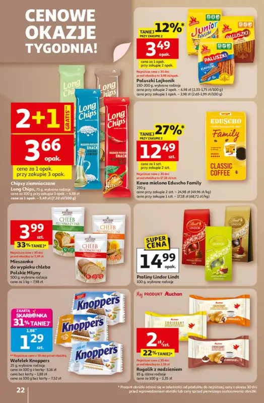 Auchan - gazetka promocyjna Wielkie Przeboje Cenowe Hipermarket od piątku 02.01 do środy 07.01 - strona 22