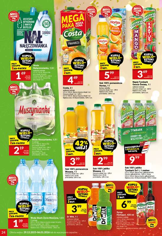 Twój Market - gazetka promocyjna Gazetka od poniedziałku 29.12 do wtorku 06.01 - strona 24