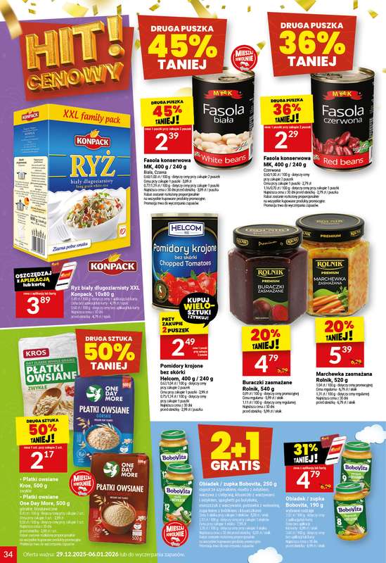 Twój Market - gazetka promocyjna Gazetka od poniedziałku 29.12 do wtorku 06.01 - strona 34