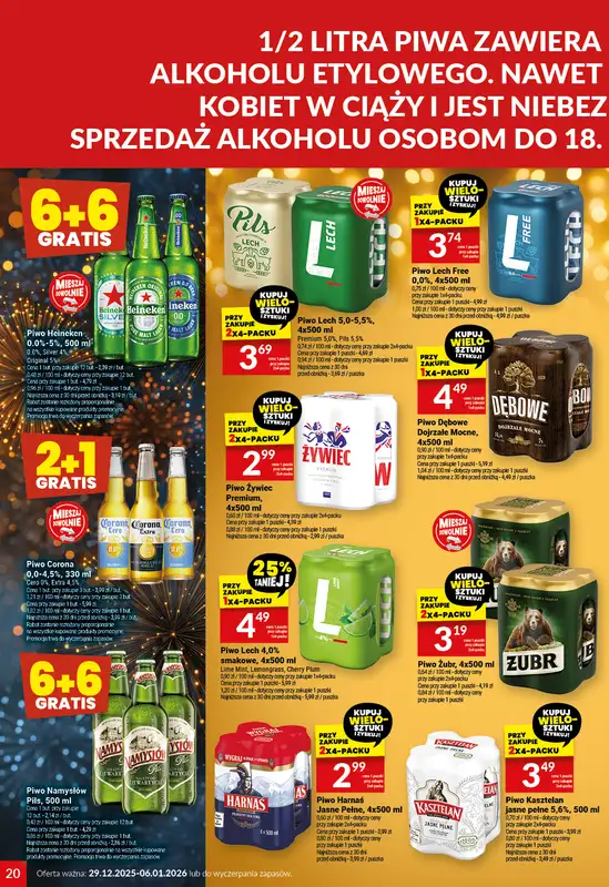 Twój Market - gazetka promocyjna Gazetka od poniedziałku 29.12 do wtorku 06.01 - strona 20