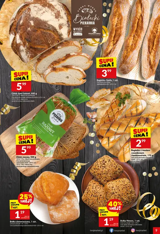 Twój Market - gazetka promocyjna Gazetka od poniedziałku 29.12 do wtorku 06.01 - strona 9