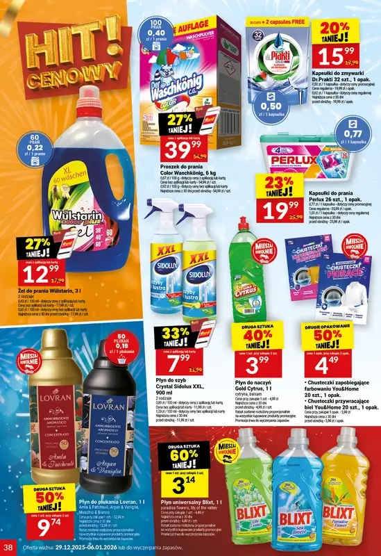 Twój Market - gazetka promocyjna Gazetka od poniedziałku 29.12 do wtorku 06.01 - strona 38