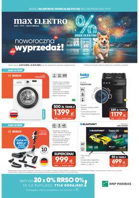 Max Elektro - gazetka promocyjna Gazetka od wtorku 30.12 do środy 28.01