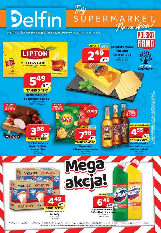 Delfin - gazetka promocyjna Gazetka od wtorku 30.12 do niedzieli 11.01
