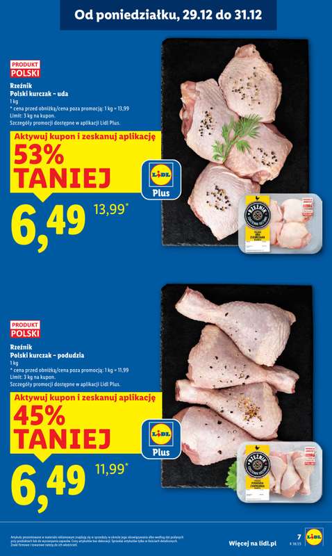 Lidl - gazetka promocyjna Oferta od poniedziałku od poniedziałku 29.12 do środy 31.12 - strona 7