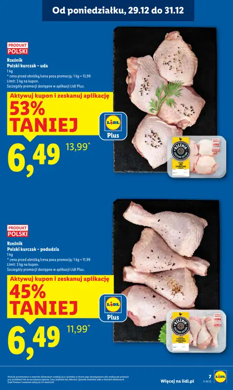 Lidl - gazetka promocyjna Oferta od poniedziałku od poniedziałku 29.12 do środy 31.12 - strona 7