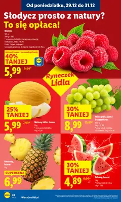Lidl - gazetka promocyjna Oferta od poniedziałku od poniedziałku 29.12 do środy 31.12 - strona 24