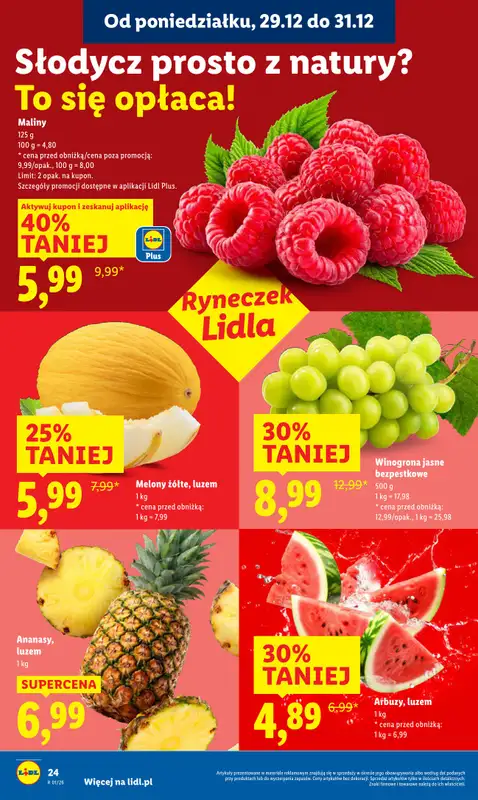 Lidl - gazetka promocyjna Oferta od poniedziałku od poniedziałku 29.12 do środy 31.12 - strona 24