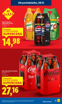 Lidl - gazetka promocyjna Oferta od poniedziałku od poniedziałku 29.12 do środy 31.12 - strona 15