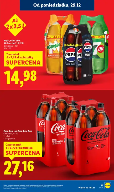 Lidl - gazetka promocyjna Oferta od poniedziałku od poniedziałku 29.12 do środy 31.12 - strona 15