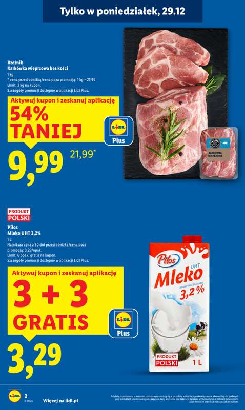 Lidl - gazetka promocyjna Oferta od poniedziałku od poniedziałku 29.12 do środy 31.12 - strona 2