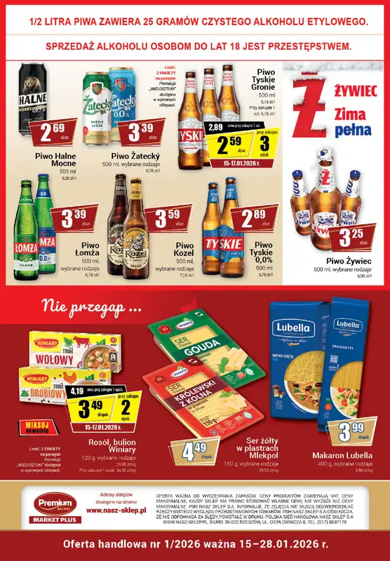 Premium - gazetka promocyjna Gazetka Premium Market Plus od czwartku 15.01 do środy 28.01 - strona 8