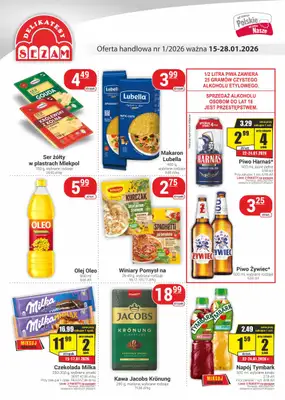 Delikatesy Sezam - gazetka promocyjna Gazetka od czwartku 15.01 do środy 28.01