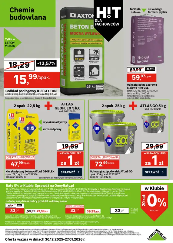 Leroy Merlin - gazetka promocyjna Gazetka od wtorku 30.12 do wtorku 27.01 - strona 30