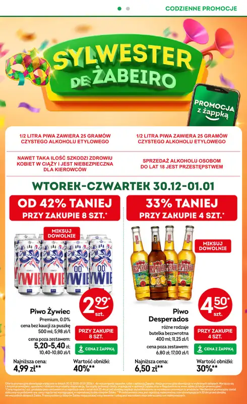 Żabka - gazetka promocyjna Gazetka od wtorku 30.12 do wtorku 13.01 - strona 2