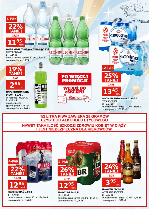 Auchan - gazetka promocyjna Gazetka Zielona Góra I Nowy Rok, nowe niższe ceny od piątku 02.01 do wtorku 13.01 - strona 22