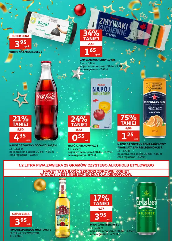 Auchan - gazetka promocyjna Gazetka Zielona Góra I Nowy Rok, nowe niższe ceny od piątku 02.01 do wtorku 13.01 - strona 24