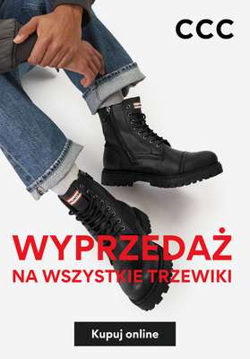 CCC - gazetka promocyjna Wyprzedaż na wszystkie trzewiki od wtorku 30.12 