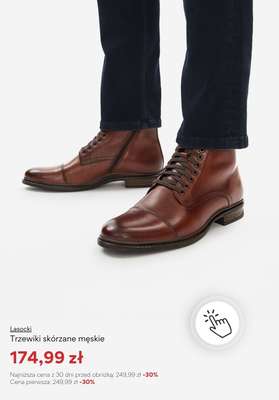 Trzewiki skórzane męskie