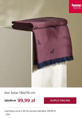 home&you - gazetka promocyjna Tekstylia w supercenach od wtorku 30.12  - strona 8