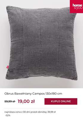 Obrus Bawełniany Campos 130x180 cm