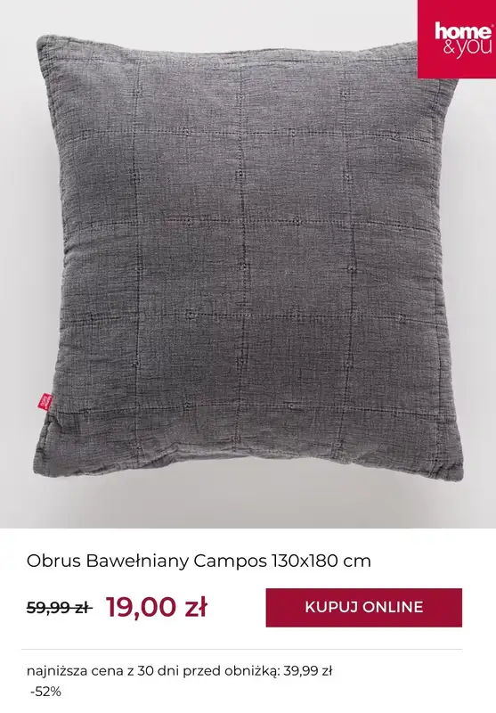 home&you - gazetka promocyjna Tekstylia w supercenach   - strona 3