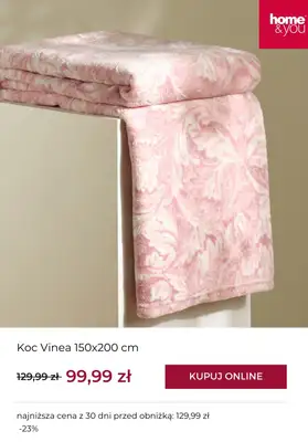 home&you - gazetka promocyjna Tekstylia w supercenach od wtorku 30.12  - strona 2