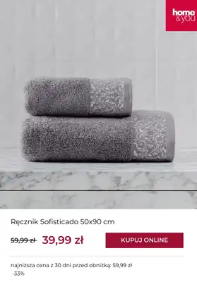 home&you - gazetka promocyjna Tekstylia w supercenach od wtorku 30.12  - strona 9