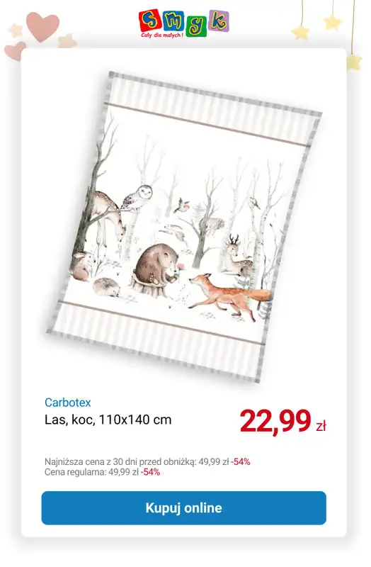 Smyk - gazetka promocyjna Do -50% na dziecięce tekstylia od wtorku 30.12 do poniedziałku 12.01 - strona 5