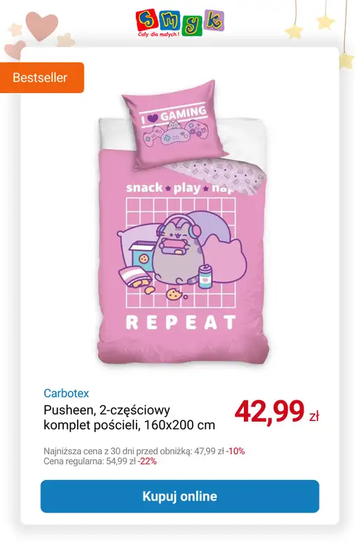 Smyk - gazetka promocyjna Do -50% na dziecięce tekstylia od wtorku 30.12 do poniedziałku 12.01 - strona 9