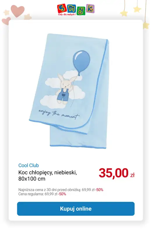 Smyk - gazetka promocyjna Do -50% na dziecięce tekstylia   - strona 2