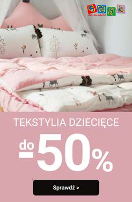 Smyk - gazetka promocyjna Do -50% na dziecięce tekstylia od wtorku 30.12 do poniedziałku 12.01
