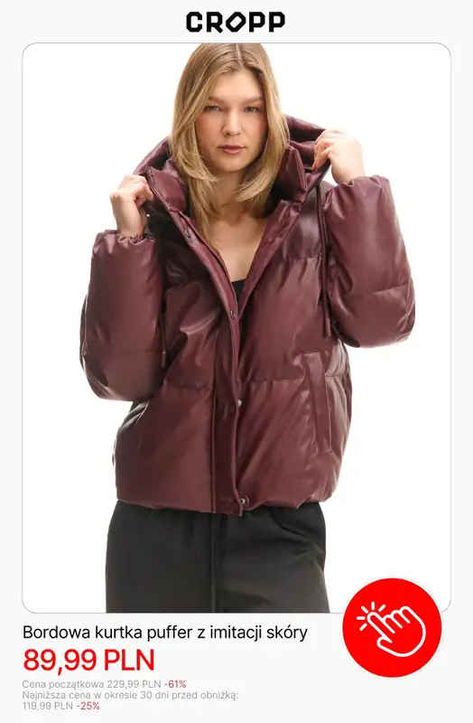 Cropp - gazetka promocyjna Wyprzedaż do -50% | Dla Niej od wtorku 30.12  - strona 8