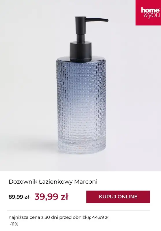 home&you - gazetka promocyjna SALE do 39,99 zł od wtorku 30.12  - strona 8