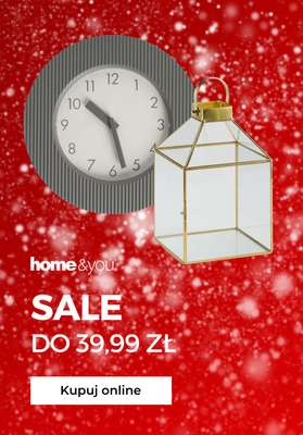 home&you - gazetka promocyjna SALE do 39,99 zł od wtorku 30.12 