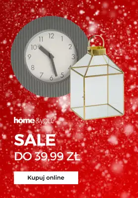 home&you - gazetka promocyjna SALE do 39,99 zł od wtorku 30.12 
