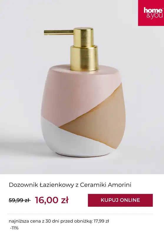 home&you - gazetka promocyjna SALE do 39,99 zł od wtorku 30.12  - strona 4