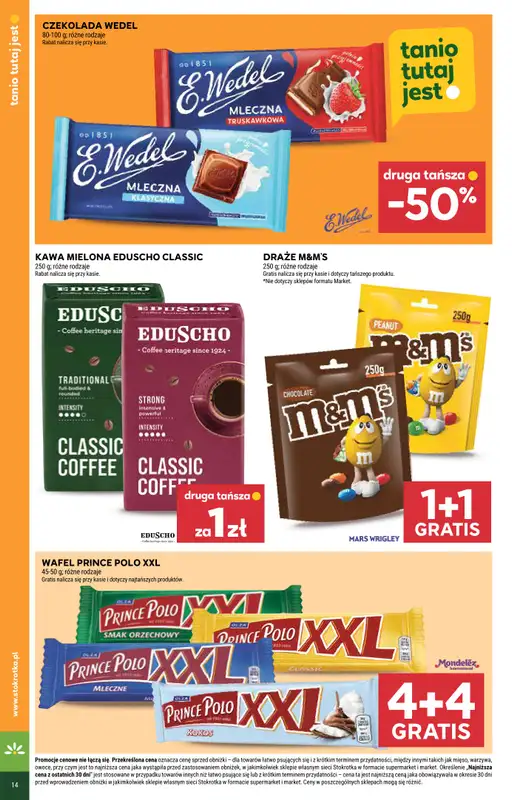 Stokrotka - gazetka promocyjna Gazetka Supermarket od poniedziałku 05.01 do środy 07.01 - strona 14