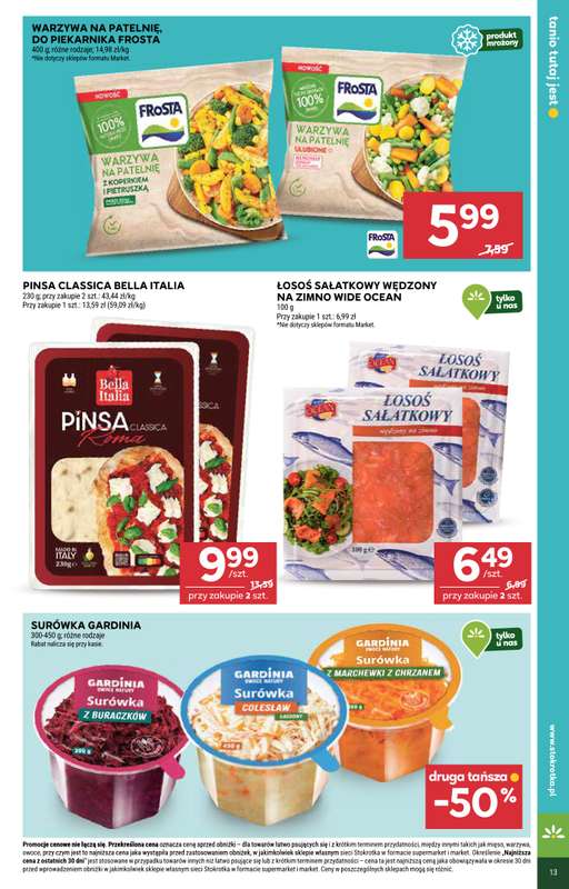 Stokrotka - gazetka promocyjna Gazetka Supermarket od poniedziałku 05.01 do środy 07.01 - strona 13