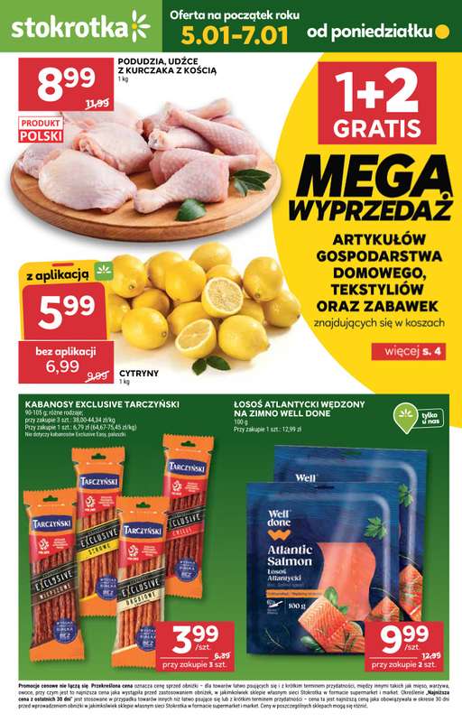 Stokrotka - gazetka promocyjna Gazetka Supermarket od poniedziałku 05.01 do środy 07.01