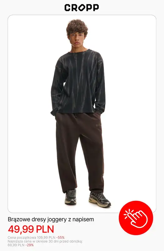Cropp - gazetka promocyjna Wyprzedaż do -50% | Dla Niego od wtorku 30.12  - strona 3