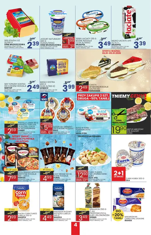Wafelek - gazetka promocyjna Gazetka od piątku 02.01 do soboty 10.01 - strona 4