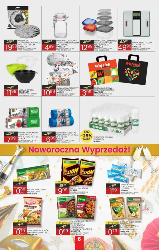 Wafelek - gazetka promocyjna Gazetka od piątku 02.01 do soboty 10.01 - strona 6