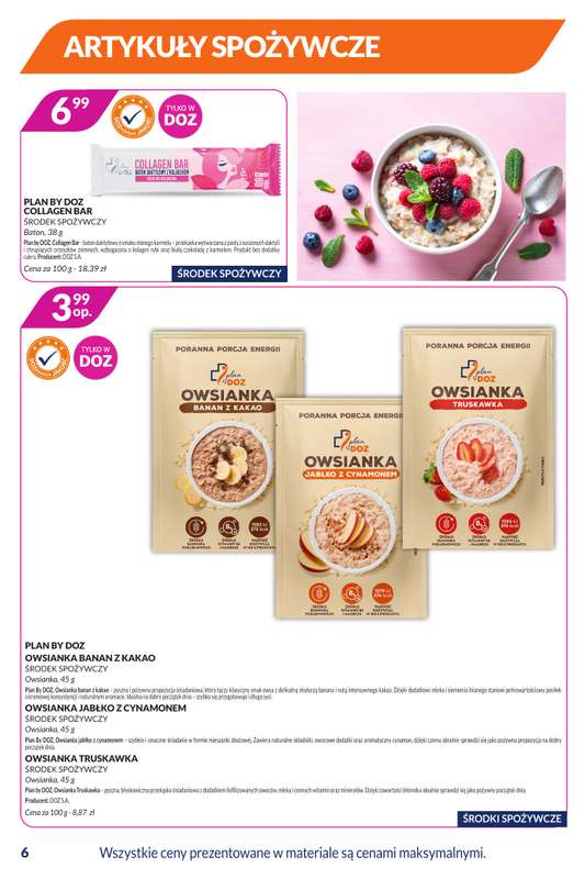 DOZ.PL - gazetka promocyjna Gazetka od poniedziałku 05.01 do niedzieli 18.01 - strona 6
