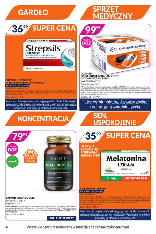 DOZ.PL - gazetka promocyjna Gazetka od poniedziałku 05.01 do niedzieli 18.01 - strona 4