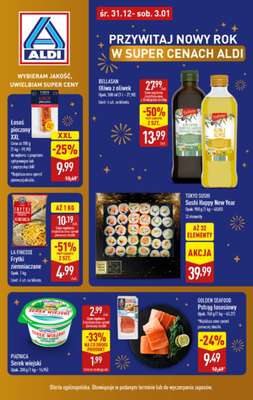Aldi - gazetka promocyjna Przywitaj nowy rok w super cenach Aldi! od środy 31.12 do soboty 03.01