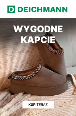 Deichmann - gazetka promocyjna Wygodne kapcie do domu od wtorku 30.12 