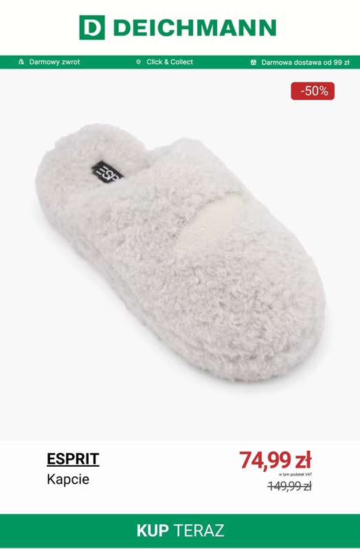 Deichmann - gazetka promocyjna Wygodne kapcie do domu od wtorku 30.12  - strona 4
