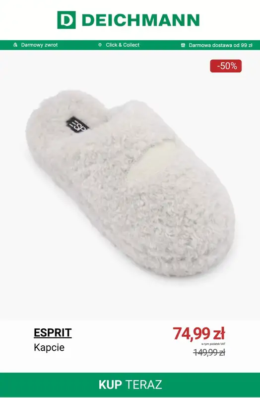 Deichmann - gazetka promocyjna Wygodne kapcie do domu od wtorku 30.12  - strona 4