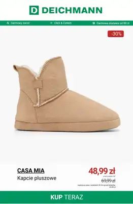 Deichmann - gazetka promocyjna Wygodne kapcie do domu od wtorku 30.12  - strona 5